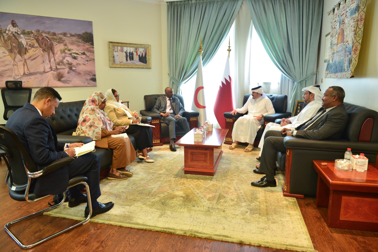 وفد المستشارية يبحث بقطر تعزيز الدعم الإنساني للسودان الدوحة 1 أكتوبر 2026